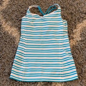 Lululemon Tank top | size: 6 | blue and white